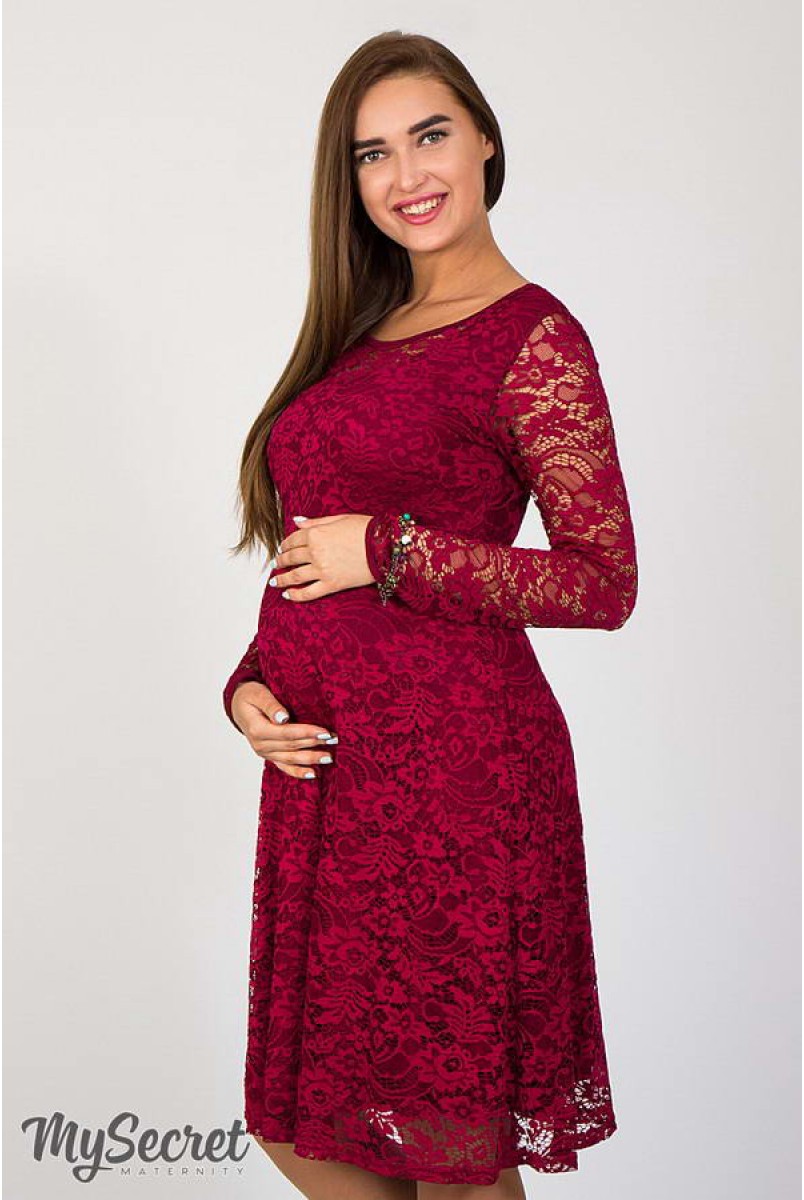 Платье Deisy бордовый для беременных