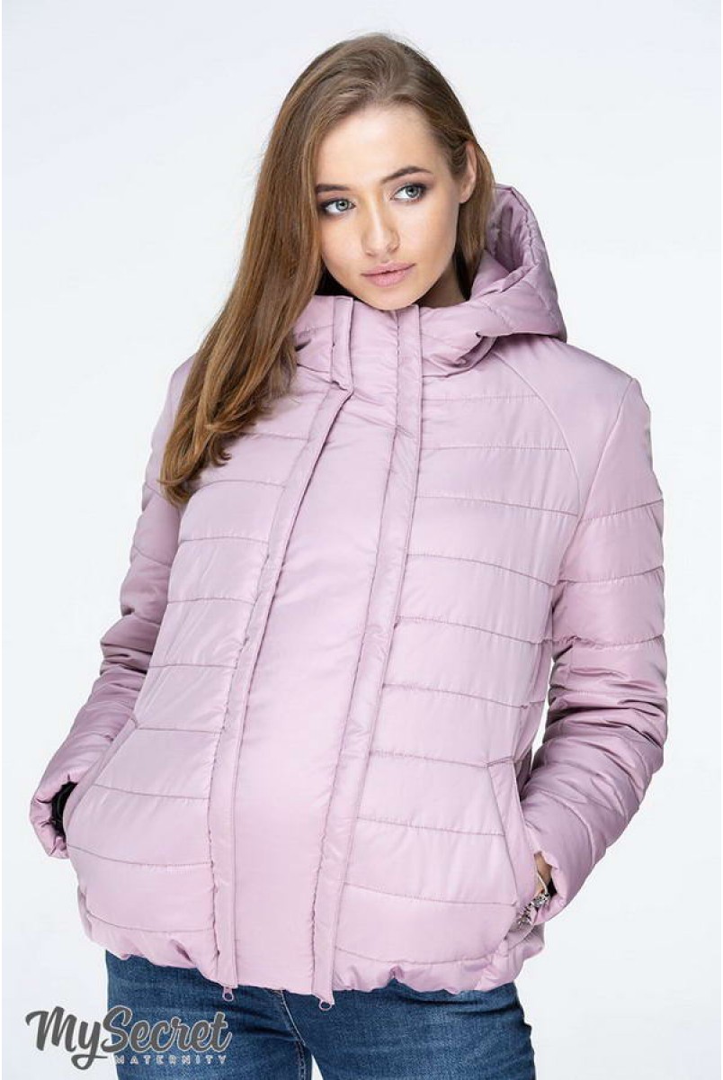 Демисезонная куртка Marais серо-розовый для беременных