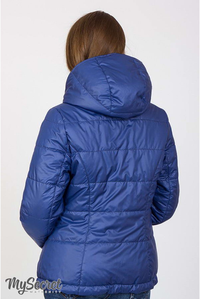 Демисезонная двухсторонняя куртка Floyd (сине-аквамариновый купон + темно-синий) для беременных
