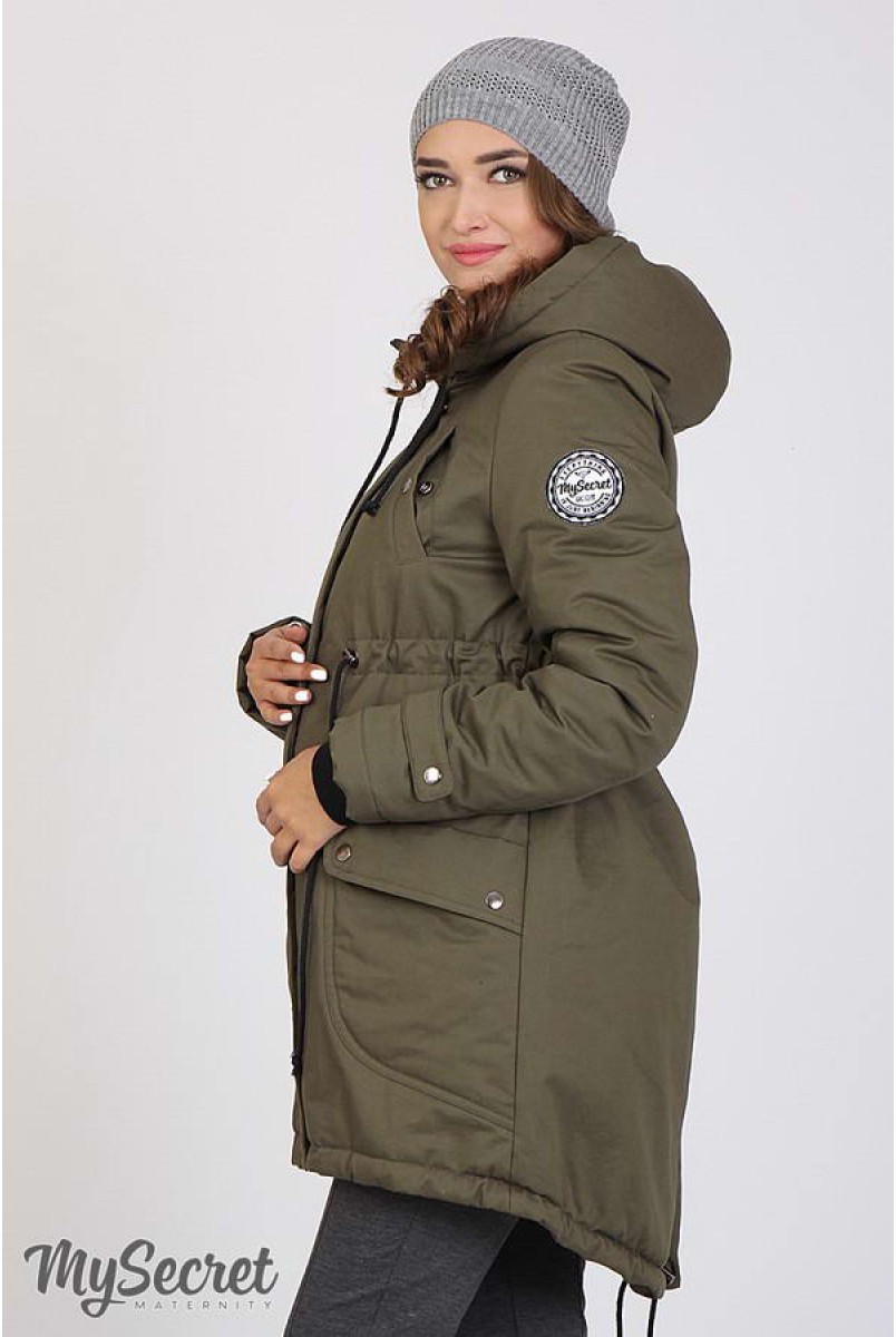 Куртка-парка Inira хакі для вагітних
