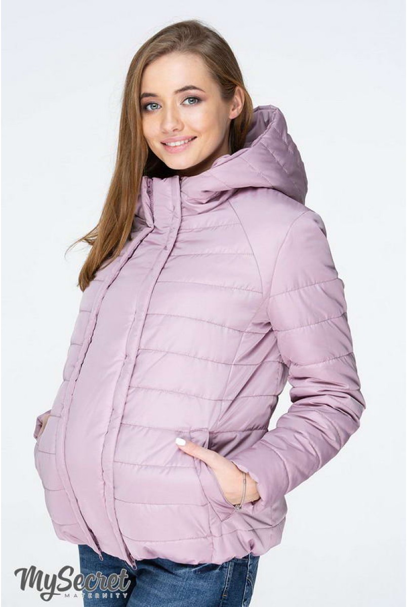 Демісезонна куртка Marais сіро-рожевий для вагітних