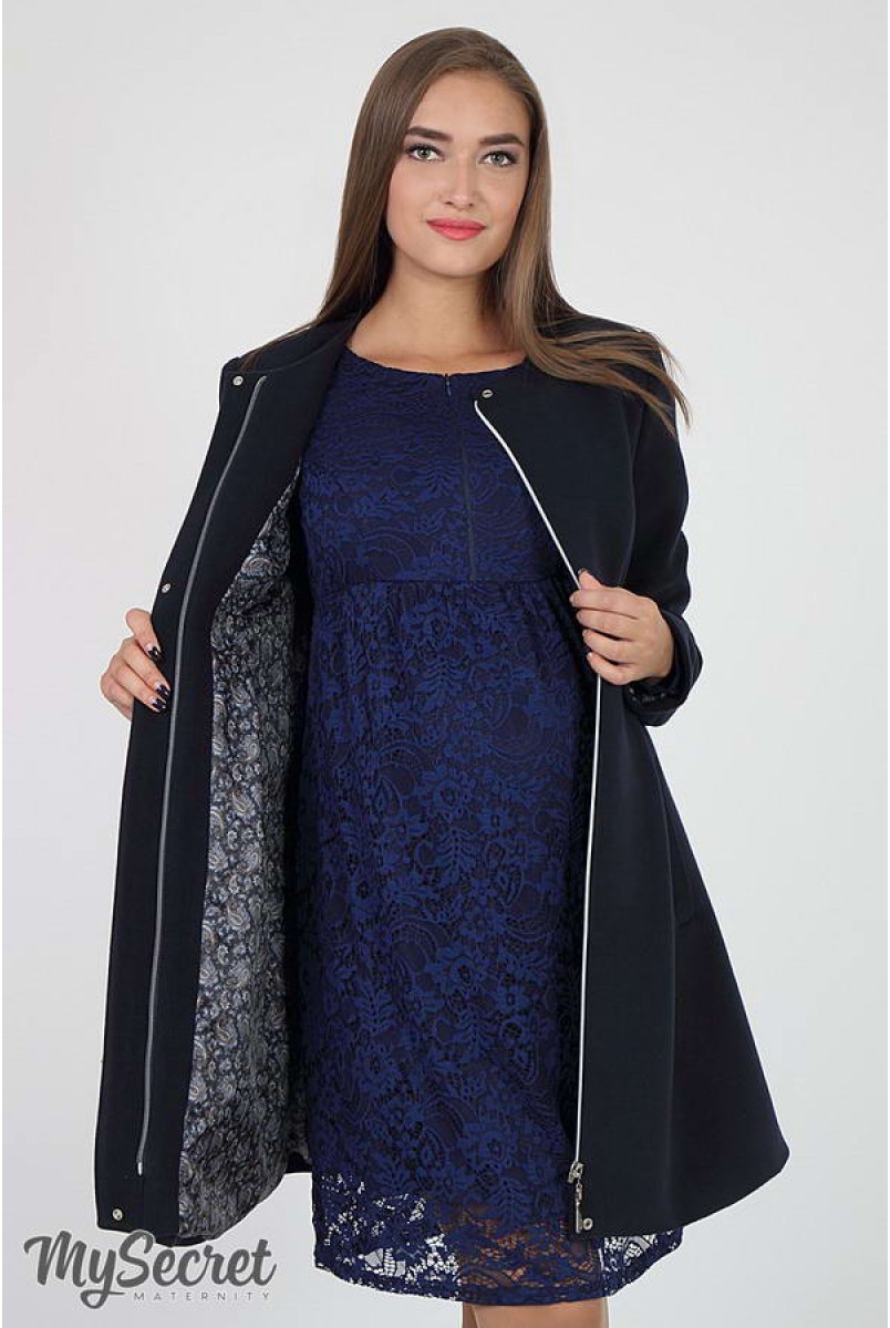 Пальто Madeleine темно-синий для беременных