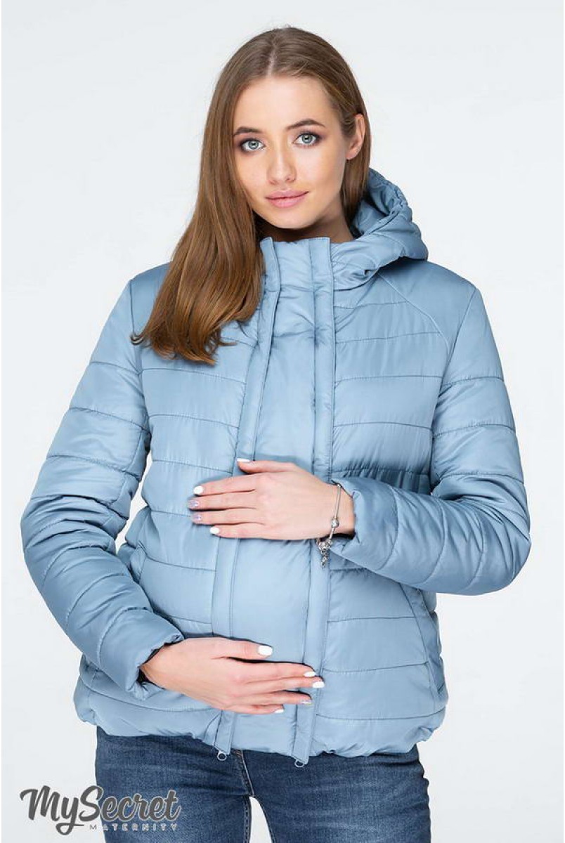 Демисезонная куртка Marais серо-голубой для беременных
