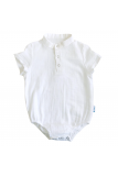 Боді мусліновий для хлопчика Embrace білий