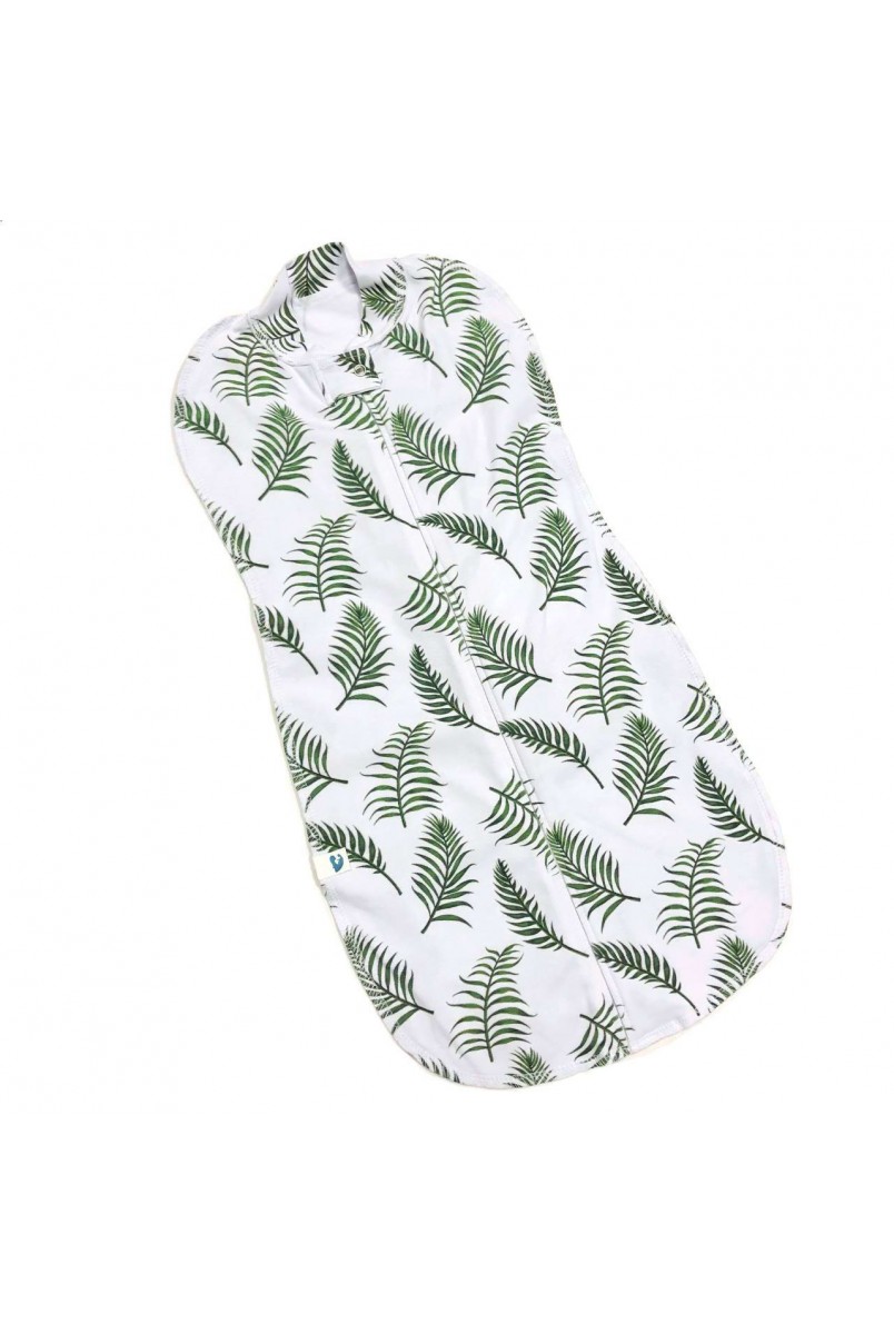 Пеленка кокон на молнии Пальмовые листочки