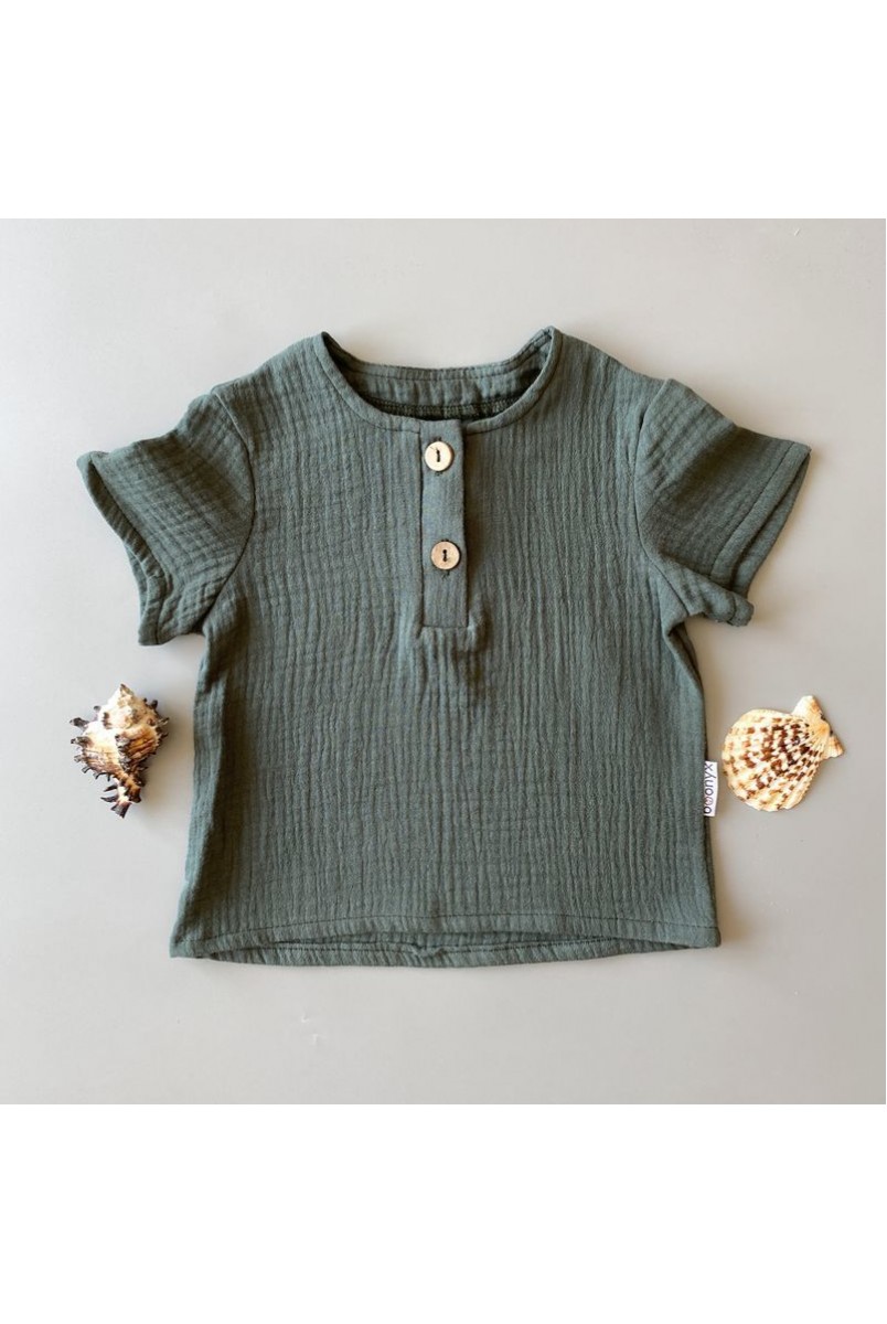 Набор муслиновых футболок для детей Boonyx Brick+Kale