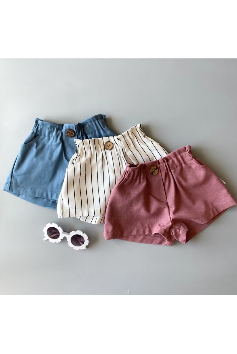Набір шорт для дівчаток Boonyx Stripes + Rose + Jeans