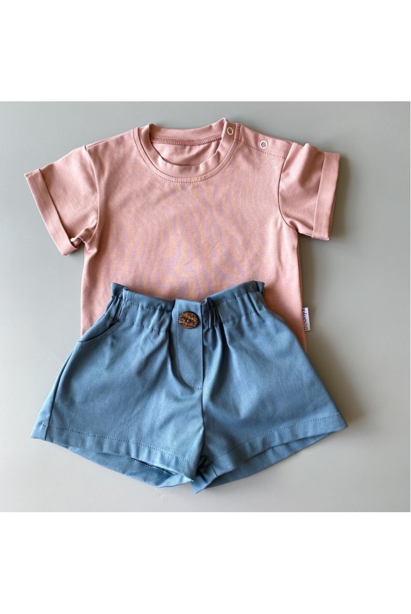 Набір для дітей Boonyx шорти Jeans + футболка Dusty Rose