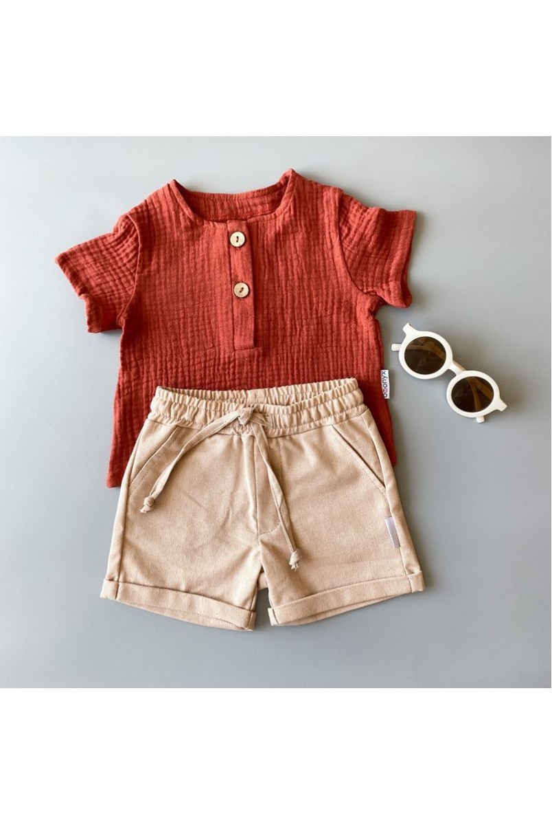 Набор для мальчиков Boonyx шорты Visone + футболка Brick