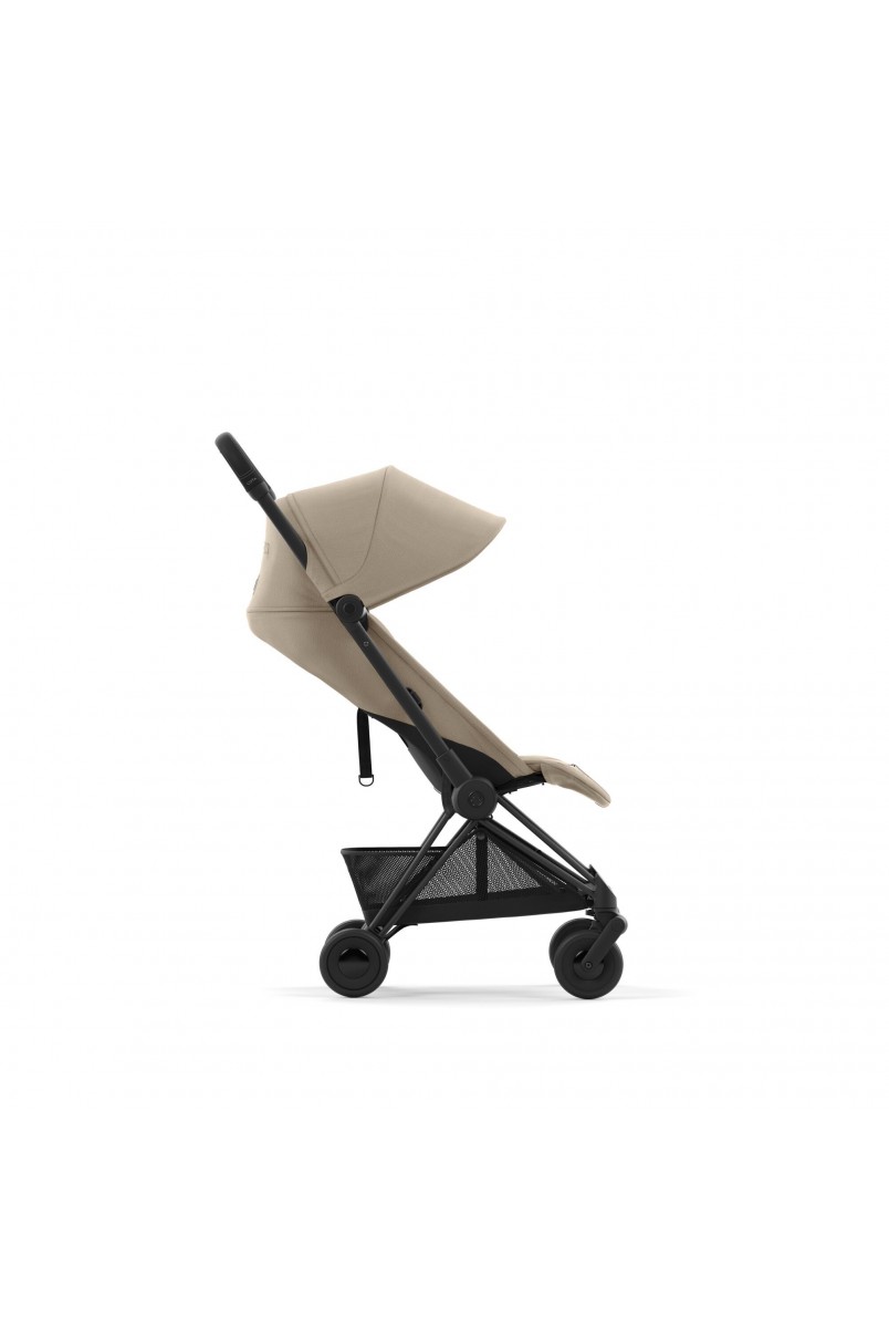 Коляска Coya Matt Black Cozy Beige