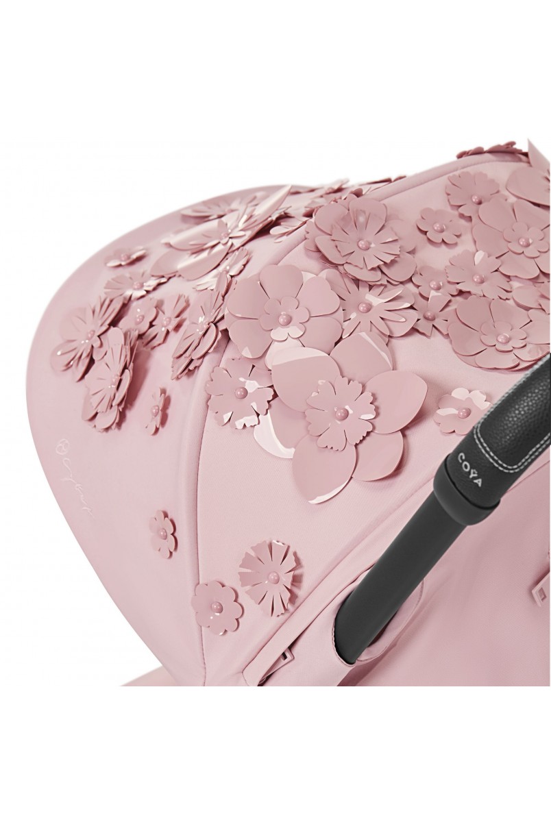 Коляска Coya Simply Flowers Pink