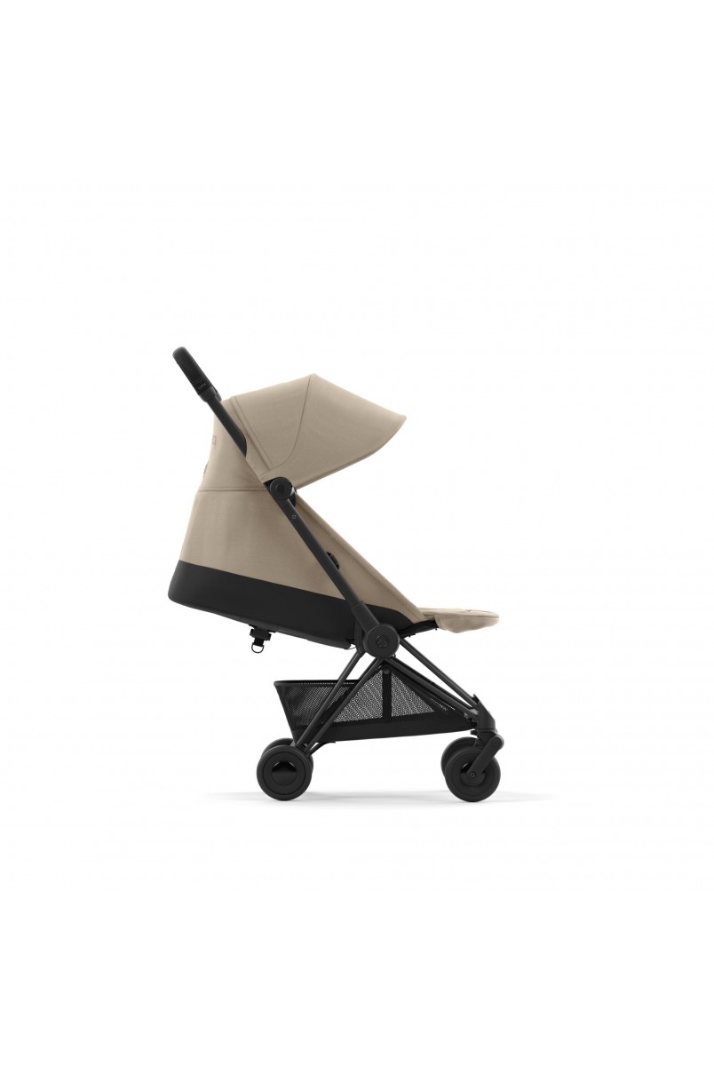 Коляска Coya Matt Black Cozy Beige