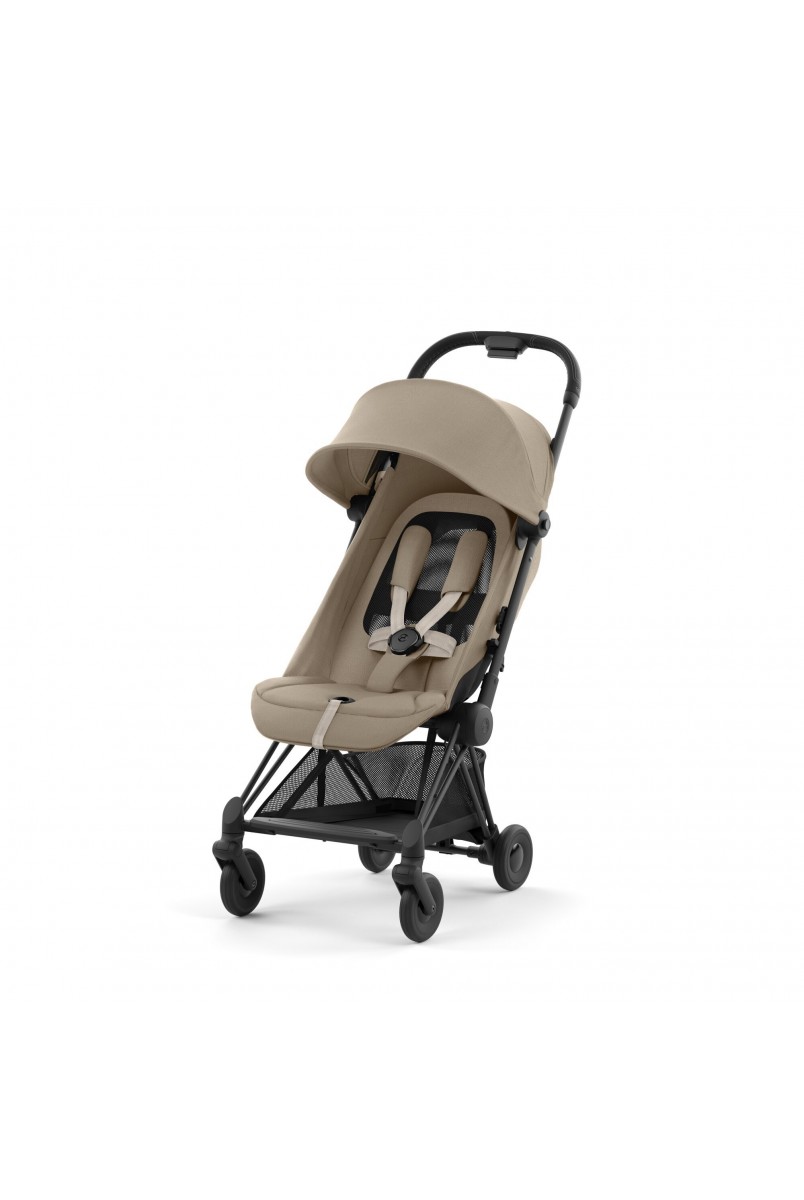 Коляска Coya Matt Black Cozy Beige