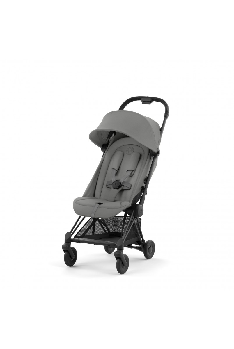 Коляска Coya Matt Black Mirage Grey
