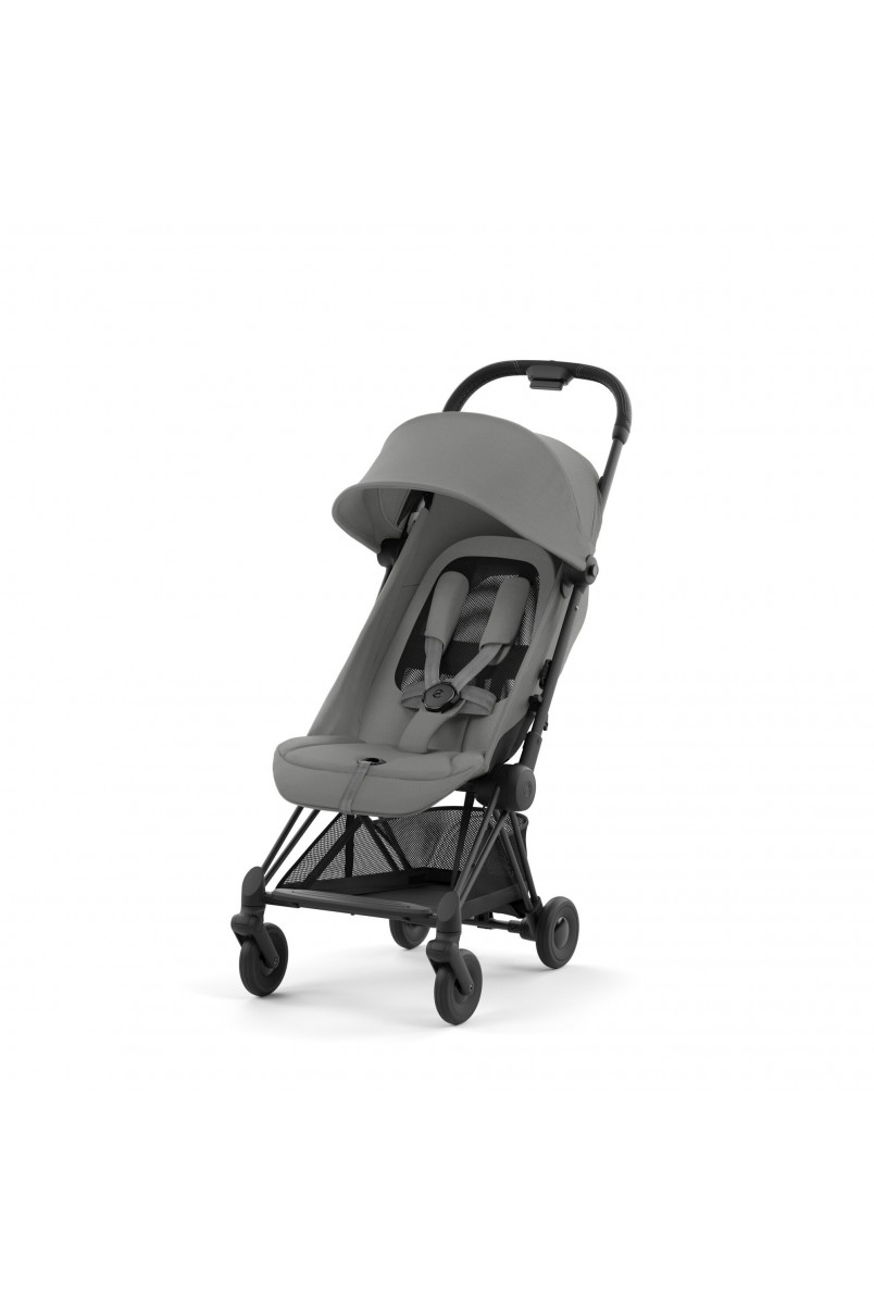 Коляска Coya Matt Black Mirage Grey