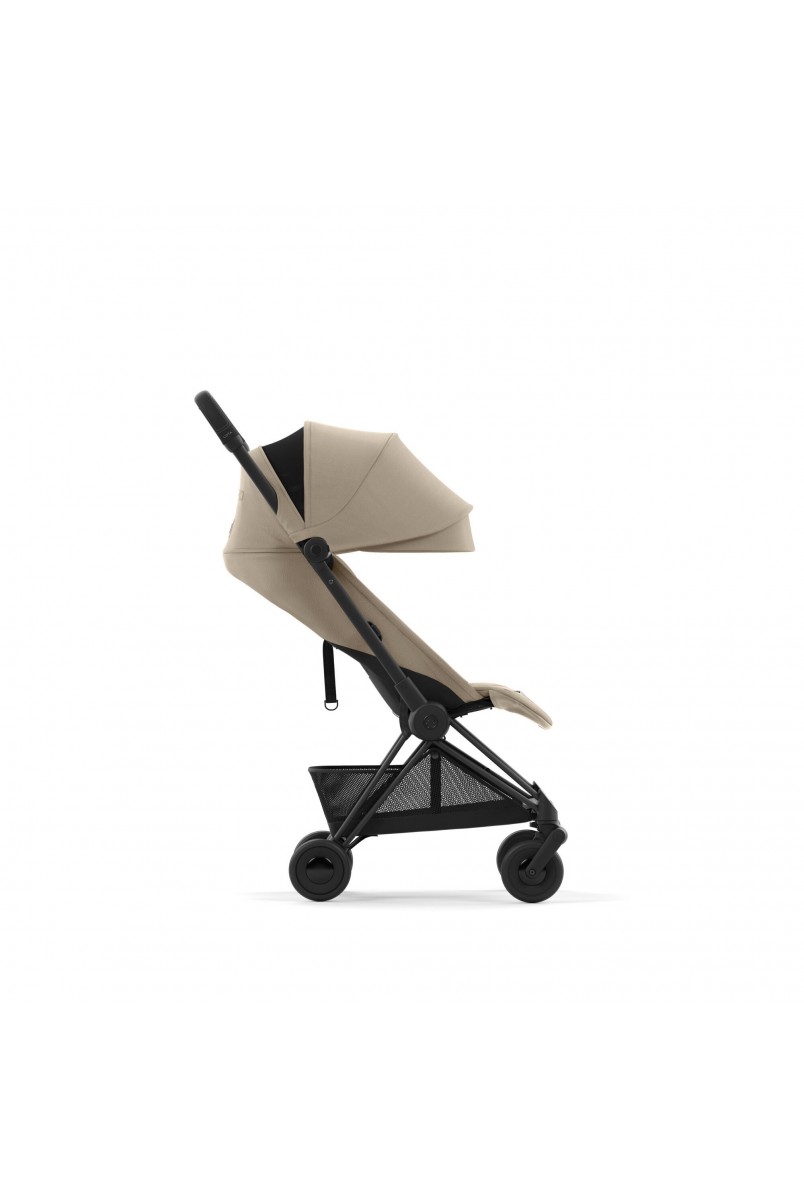 Коляска Coya Matt Black Cozy Beige