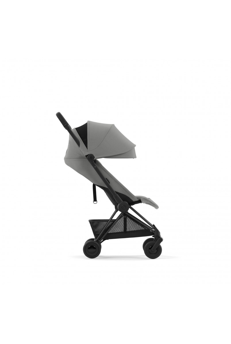 Коляска Coya Matt Black Mirage Grey