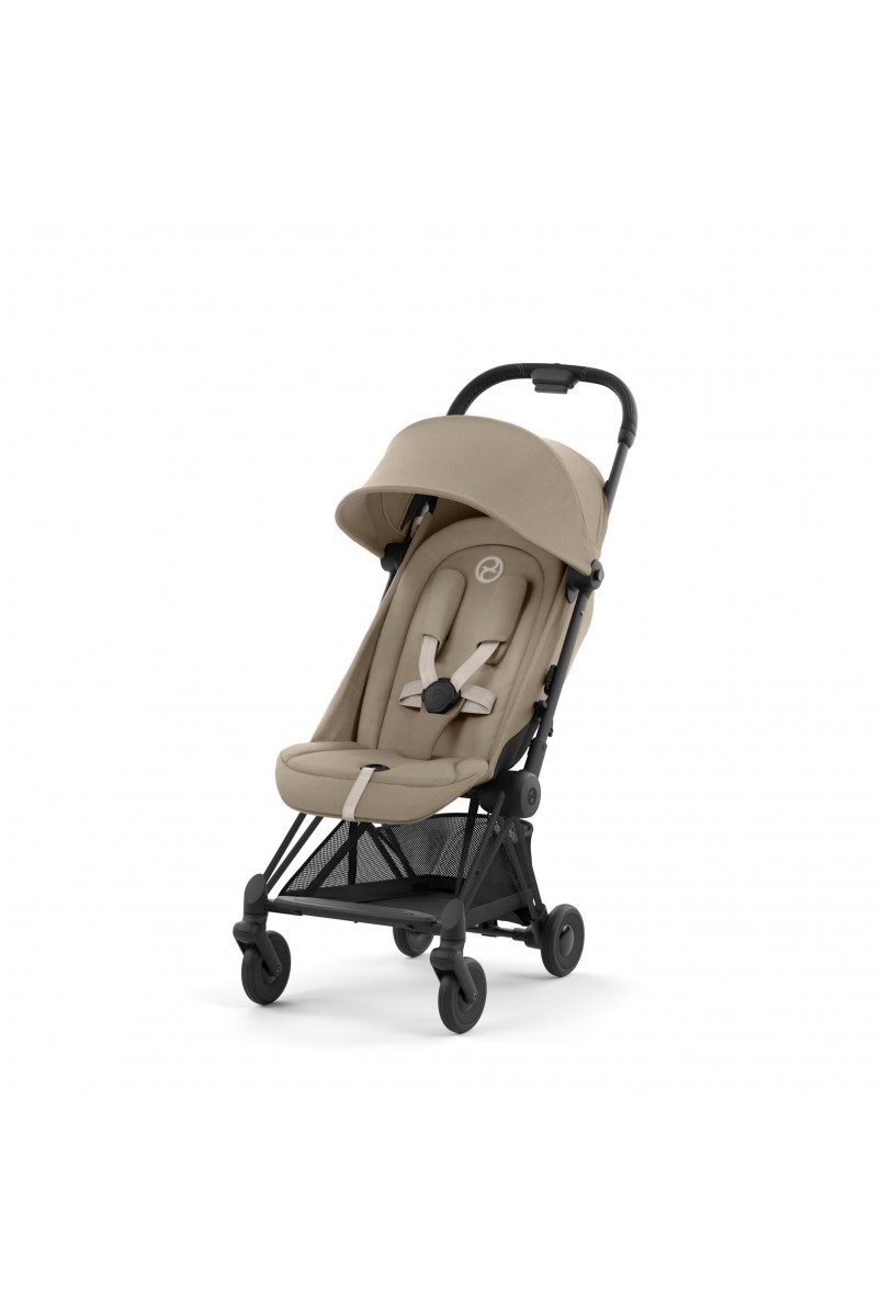 Коляска Coya Matt Black Cozy Beige