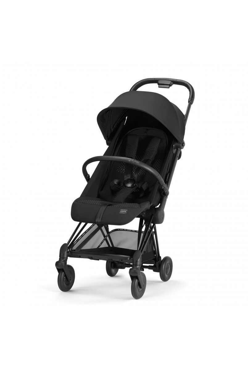 Коляска Coya Urban Mobility Black (з бампером та дощовиком)