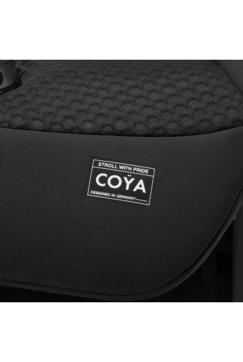 Коляска Coya Urban Mobility Black (з бампером та дощовиком)