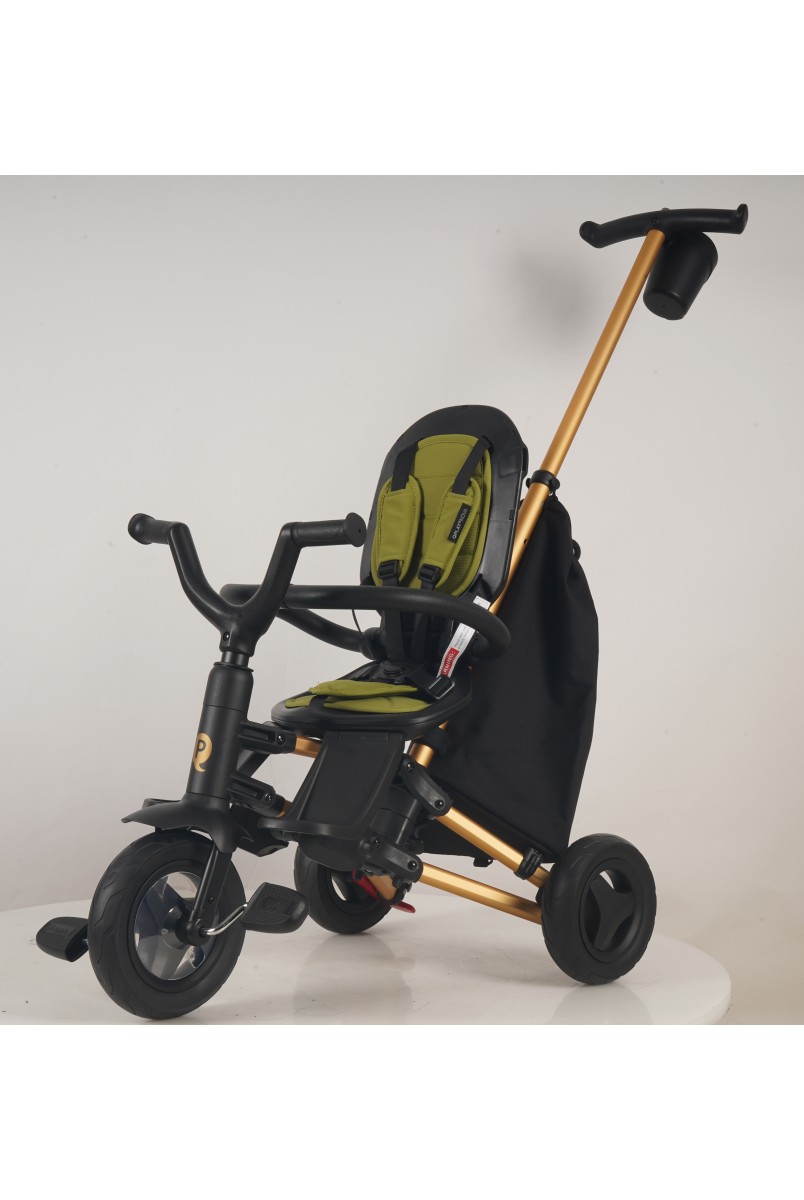 Велосипед складаний триколісний дитячий Nova+ Rubber Gold Mat - Military Green