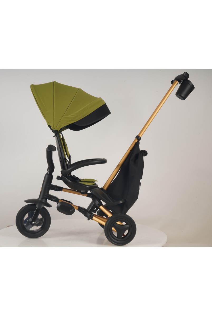 Велосипед складаний триколісний дитячий Nova+ Rubber Gold Mat - Military Green