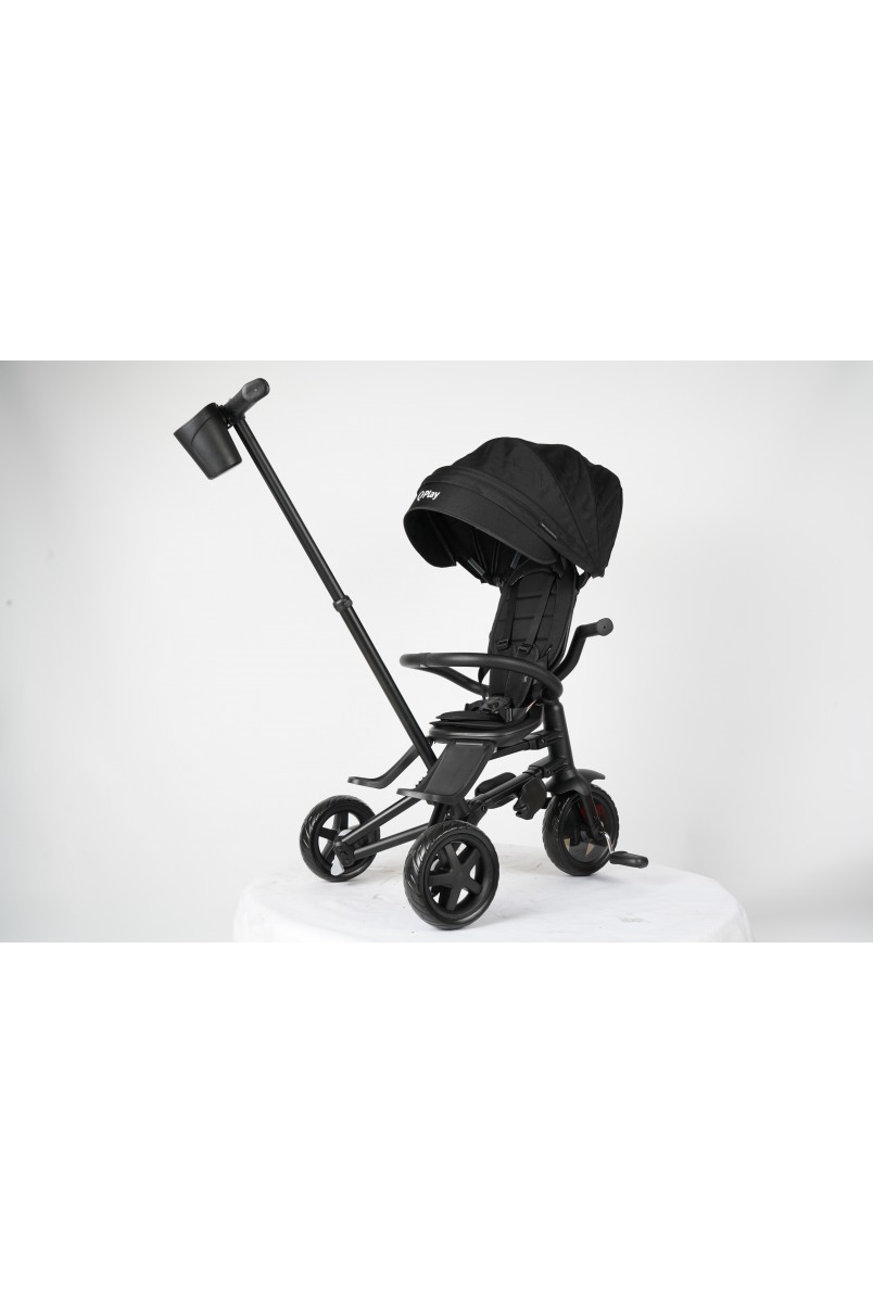 Велосипед складаний триколісний дитячий Nova Niello Black
