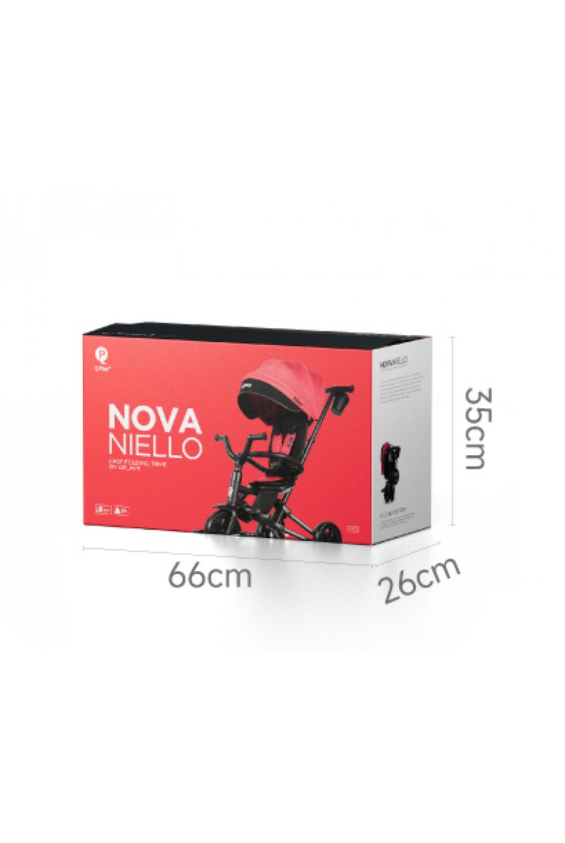 Велосипед складаний триколісний дитячий Nova Niello Red