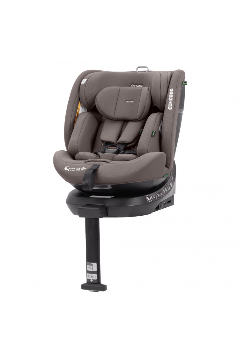 Автокрісло CARRELLO Octopus CRL-16002 Sandstone Beige i-Size 40-150см ISOFIX, поворот, опор.стійка /