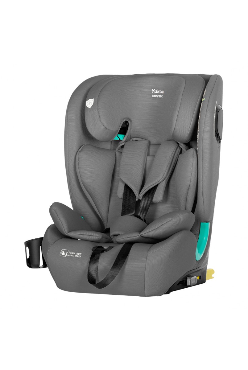 Автокрісло CARRELLO Yukon CRL-15808 Seashell Grey i-Size 76-150см ISOFIX з нахилом+підсклянник /1/
