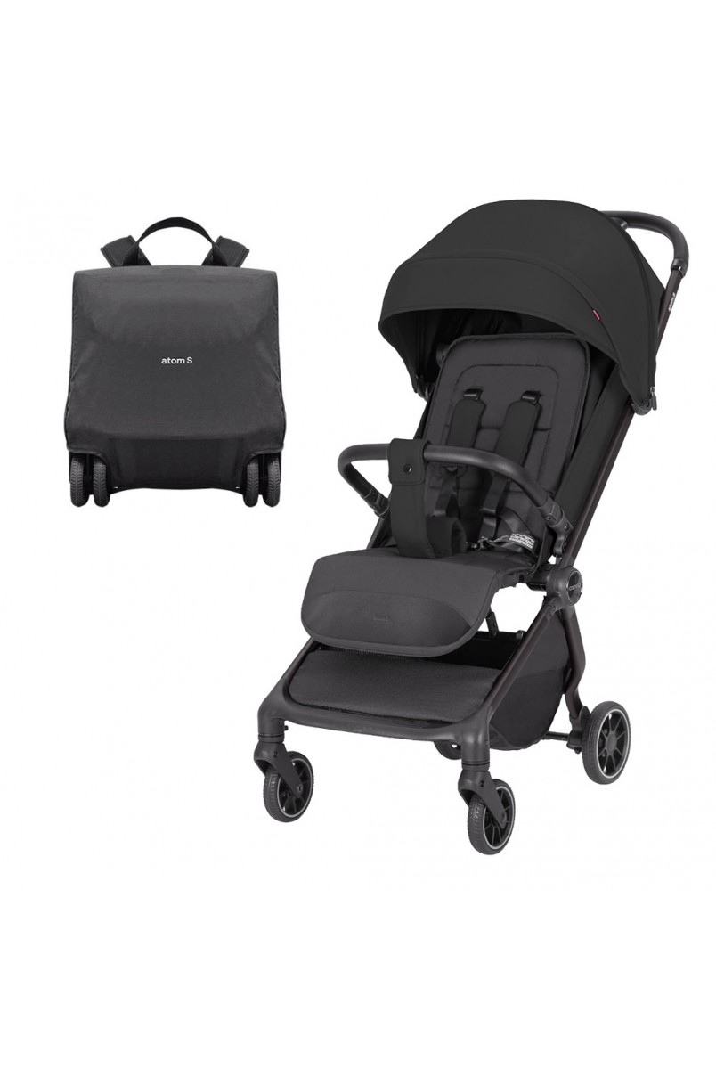Прогулянкова коляска CARRELLO Atom S CRL-5526 Storm Black /1/
