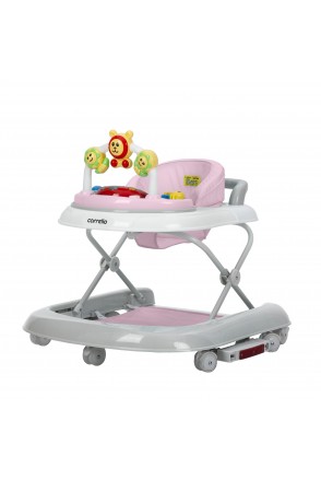 Ходунки CARRELLO Libero CRL-9602/3 Pink 3 в 1 (ходунки, гойдалка, каталка) /1/ MOQ