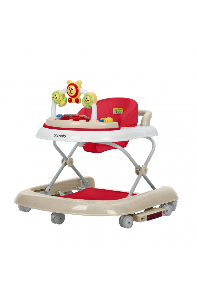 Ходунки CARRELLO Libero CRL-9602/3 Red 3 в 1 (ходунки, гойдалка, каталка) /1/ MOQ