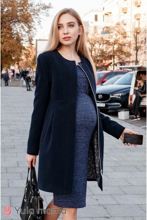 Пальто Madeleine Темно-синий Yula Mama