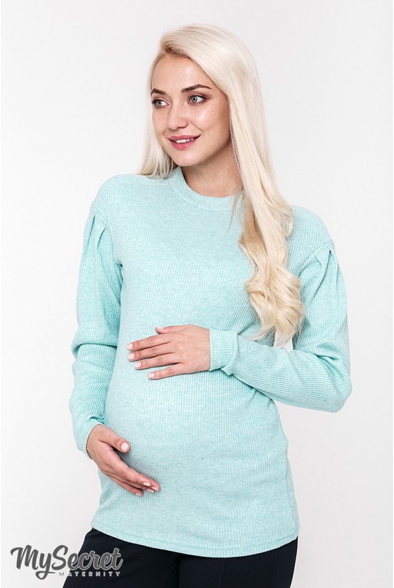 Светр для вагітних Gaia М'ятний Yula Mama