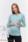 Джемпер для беременных и кормящих Satine Зеленый Yula Mama