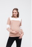 Свитшот для беременных и кормящих Renee Бежевый Yula Mama