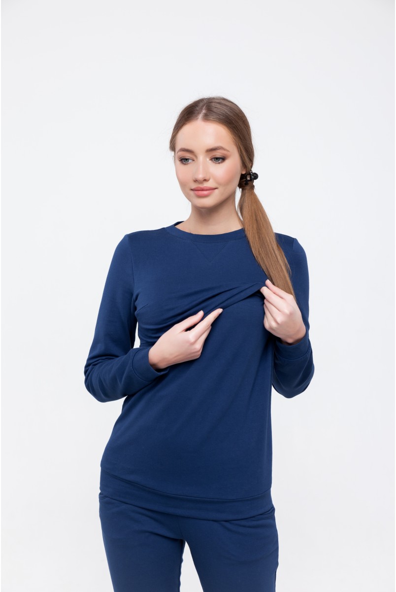 Костюм для беременных Kortney синий Yula Mama
