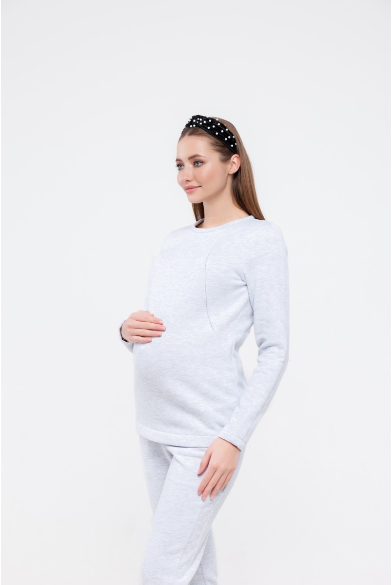 Костюм для беременных Halle Серый Yula Mama