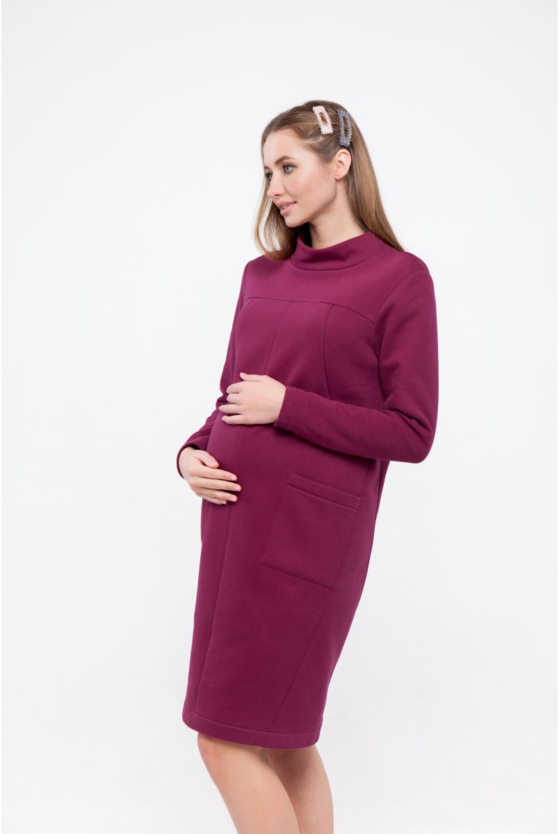 Плаття для вагітних та годуючих Allix Малиновий Yula Mama