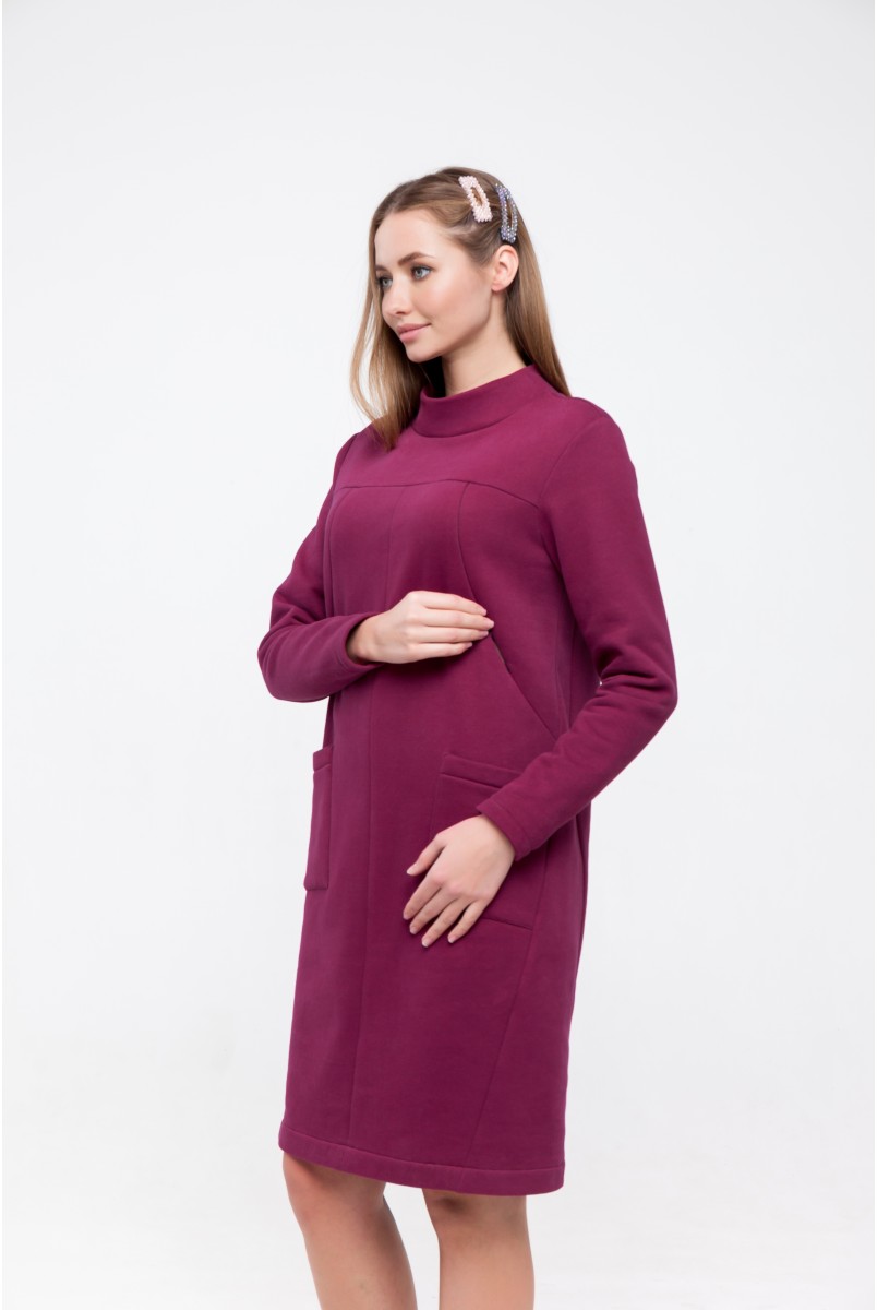 Плаття для вагітних та годуючих Allix Малиновий Yula Mama