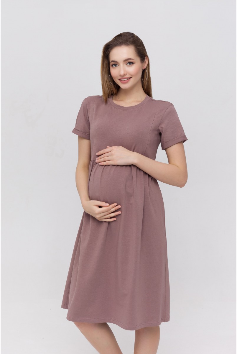 Плаття для вагітних та годуючих Sophie Бежевий Yula Mama