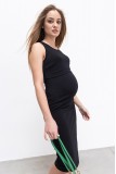 Платье для беременных и кормящих Leya Черный Yula Mama