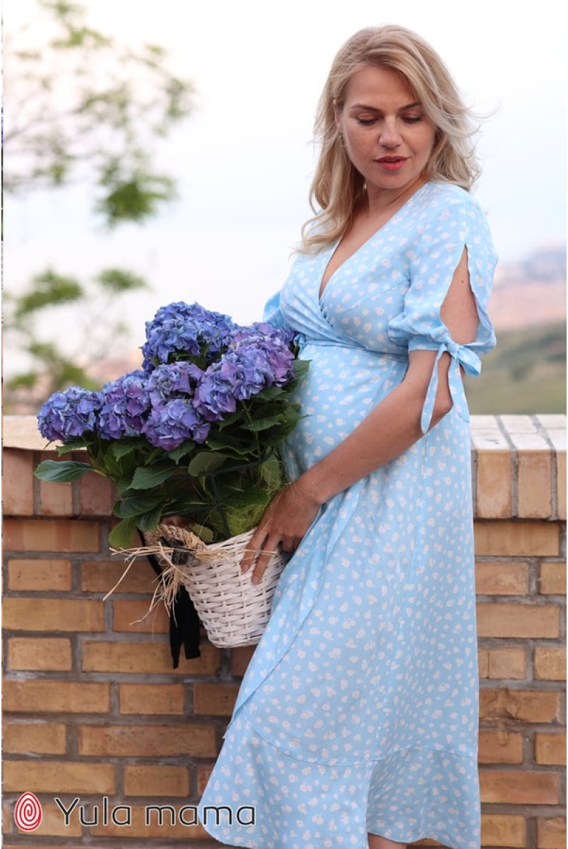 Плаття для вагітних та годуючих Miranda Блакитний Yula Mama