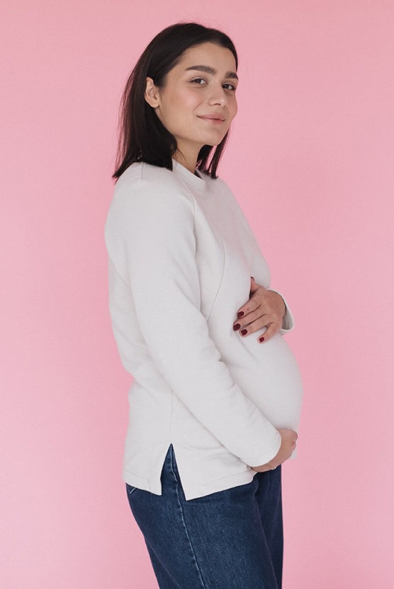 Свитшот для беременных и кормящих мам Айвори Love&Carry