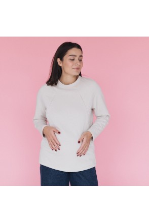 Світшот для вагітних та годуючих Айворі Love&Carry