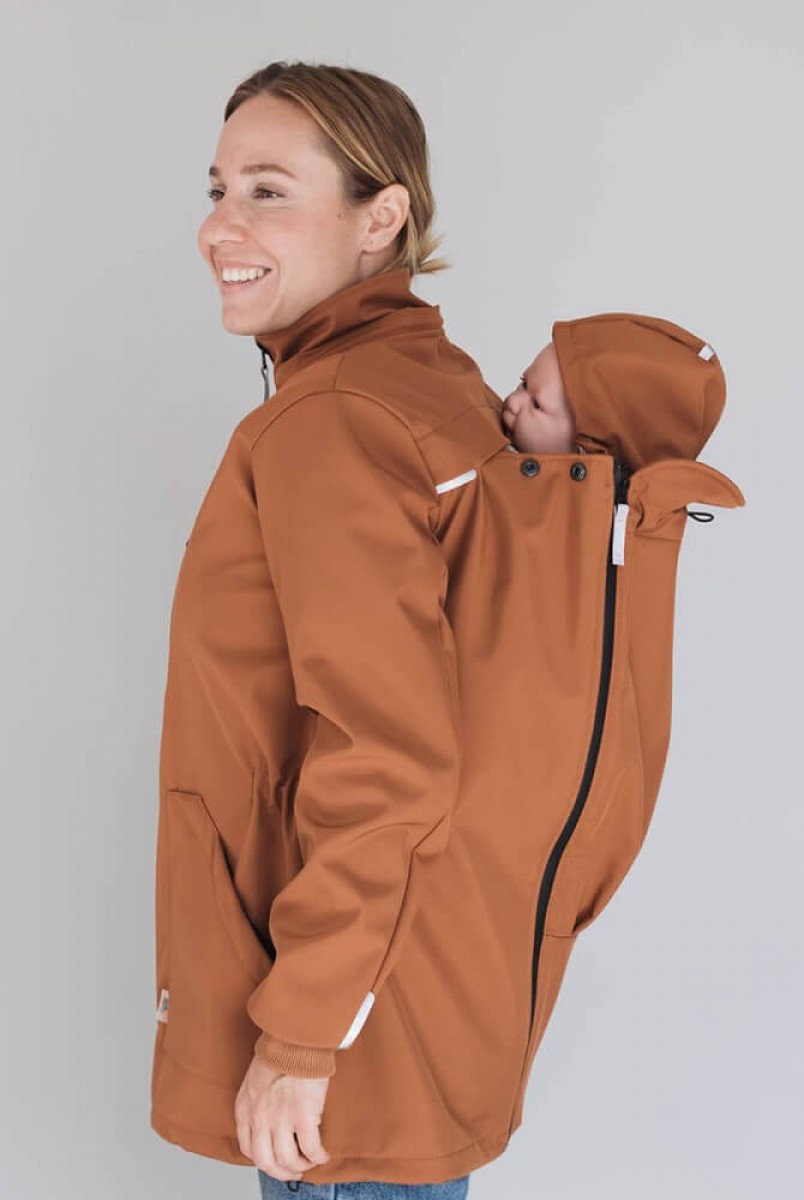 Слингокуртка Softshell 4 в 1 оранжевый Love&Carry