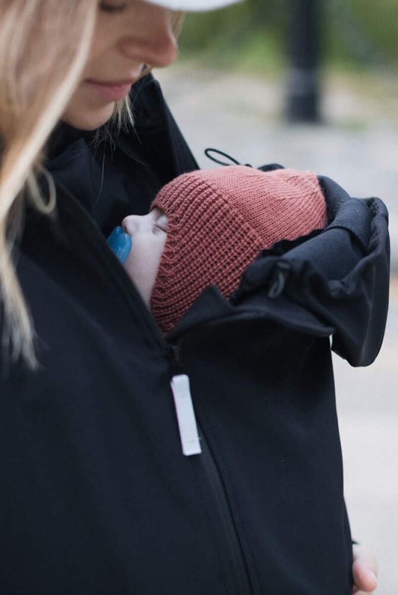 Слингокуртка Softshell 4 в 1 черный Love&Carry