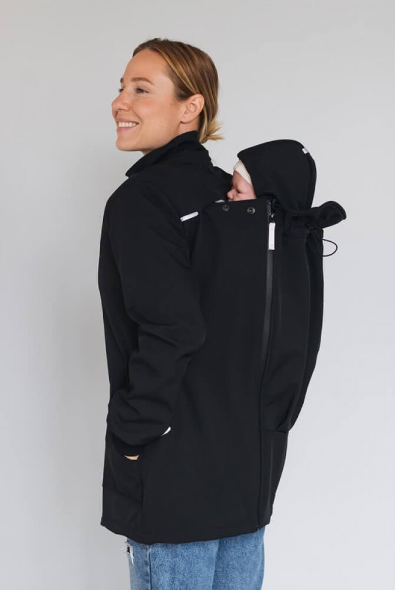 Слингокуртка Softshell 4 в 1 черный Love&Carry