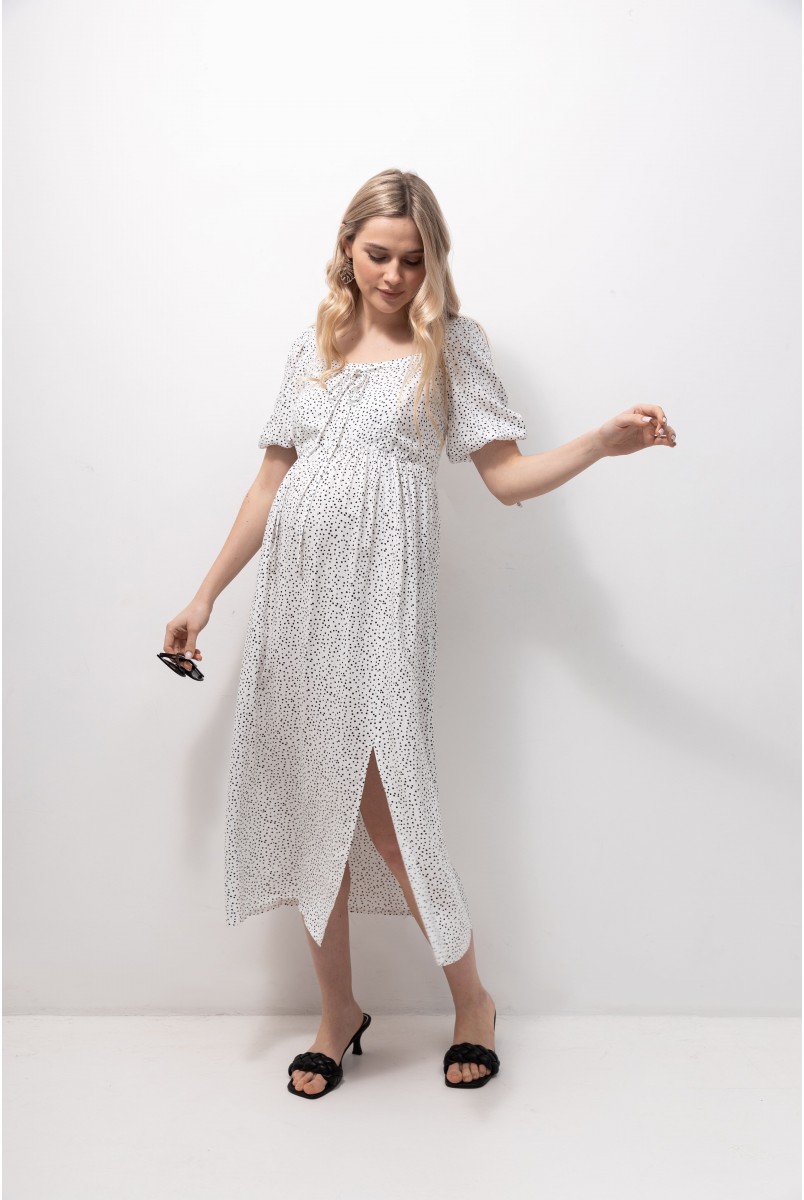 Плаття для вагітних та годуючих Briella Молочний Yula Mama